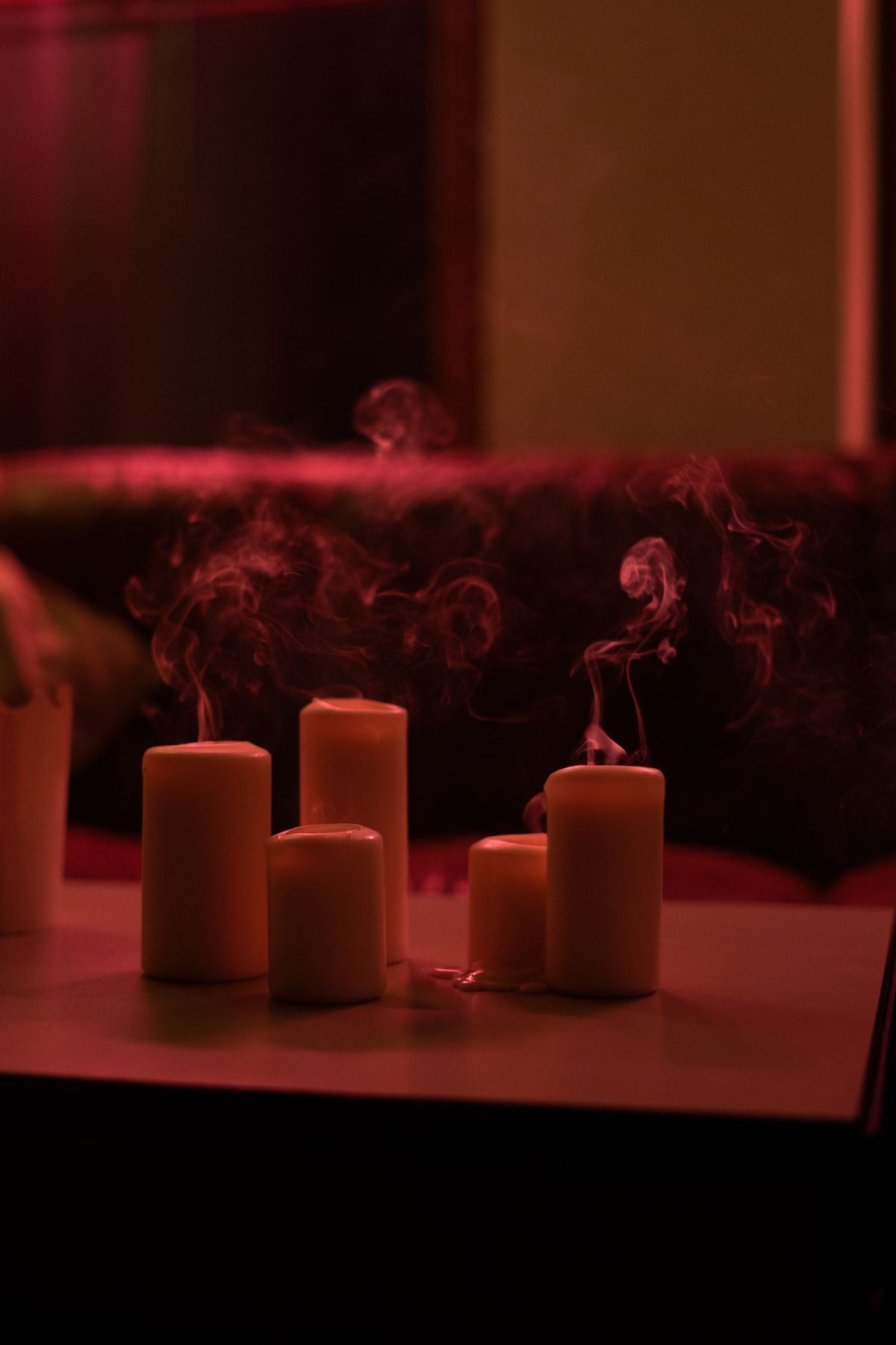 Warm evening interior lit by soft LED lighting