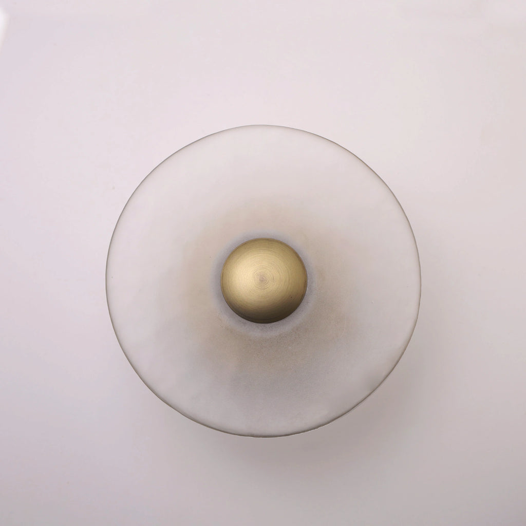 The Orbis bronze wall sconce side view