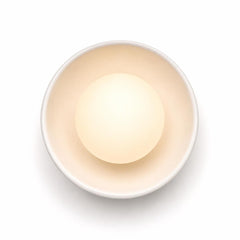 The Volta ceramic wall sconce side view